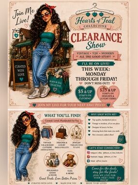 🩵LIVE NOW📣 Click here for your next favorite piece! Starts as low as $5!